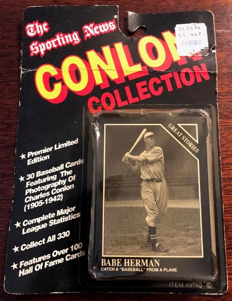 Total Cards 110. . Conlon collection baseball cards